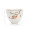 Boutique Ceramic Teacup Hand Painted Meditation Cup Single Portable Travel Tea Bowl Pu'er Master Cup Handmade Porcelain Tea Set