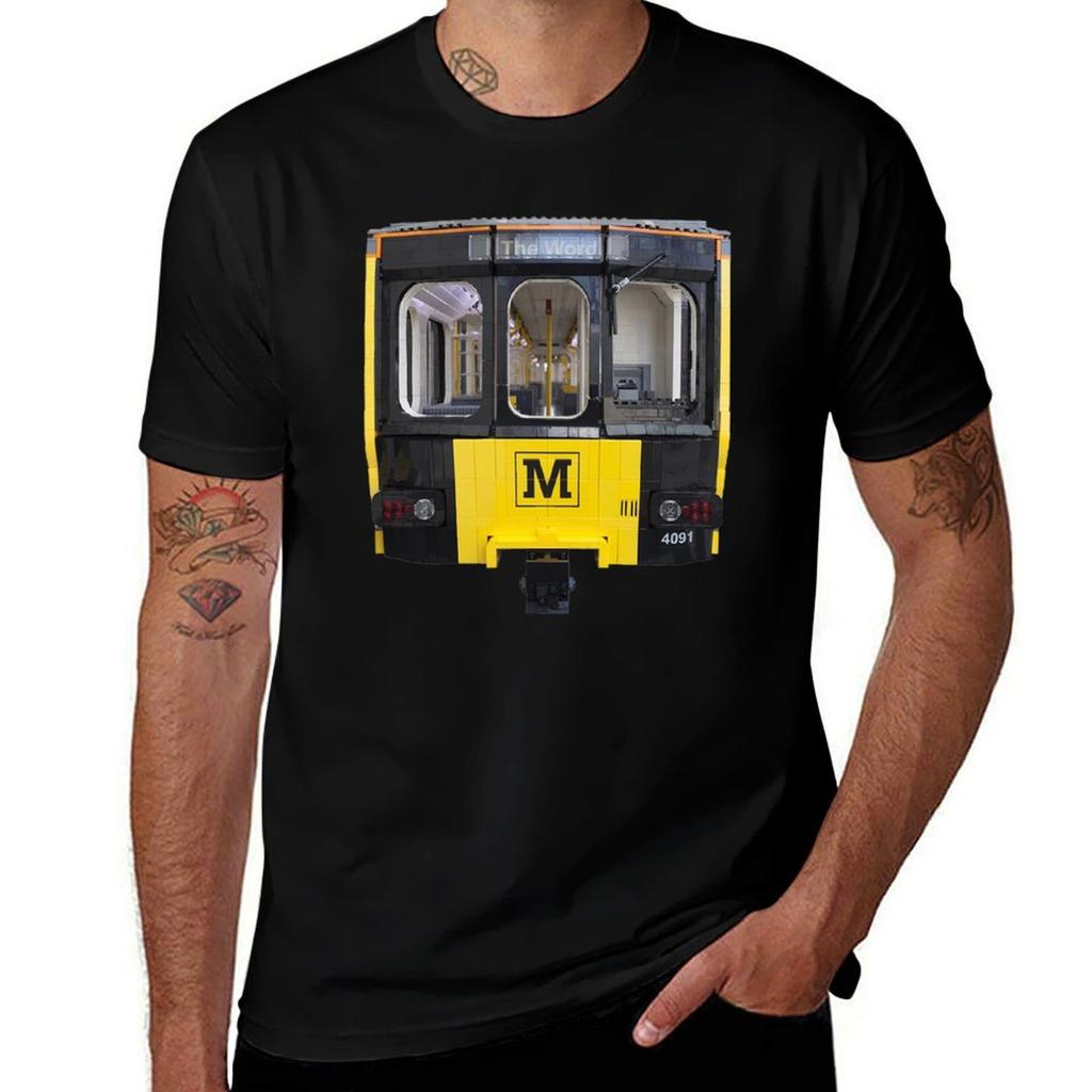 Tyne And Wear Metro TShirt Art Pattern Printed Casual Top