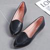Fashion Leather Casual Pointed Toe Women's Flat Shoes Moccasins Ladies Footwear Vacation High Quality Fashion Slip On Chic Point 39 Non