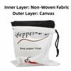 Reusable Onion Potatoes Drawstring Storage Bag Canvas Side Zipper Vegetable Fruit Organizer Large Size Washable Garlic Keeper