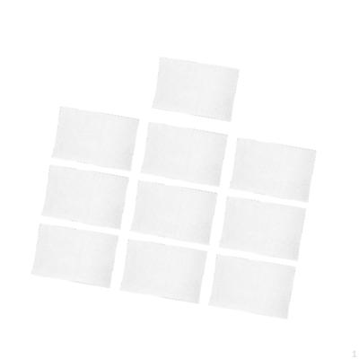 10 Stück Weiße Netz-Leinwandblätter für Stickerei Gitter Taschenherstellung Bastelbedarf Geldbörse