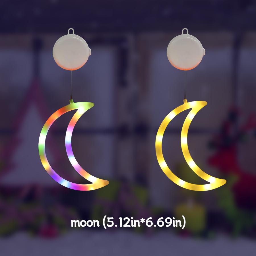 LED Christmas atmosphere decoration suction cup light, can adsorb glass and hang, color light/warm light optional