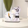 Space Man Desk Clock Decorative Cartoon Desktop Ornament Quiet Clock for Bedroom Study Office