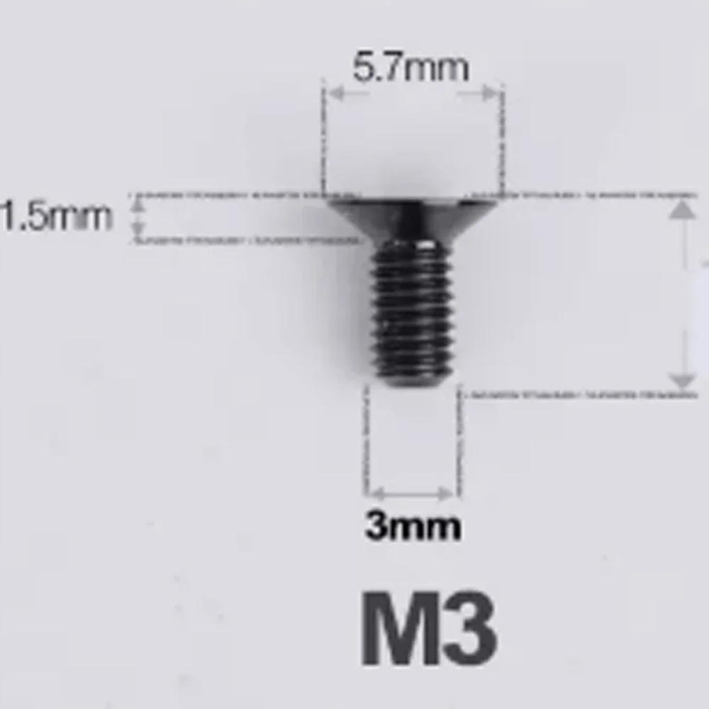 1 PC Various Color M3*6/8/10/12/15-30mm TC4 GR5 Titanium AlloyT10 Torx Flat Countersunk Screw Bolt For Bike Bicycle Road Bike