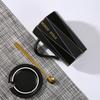 Geometric Mug Set with Lid & Spoon - Customizable Couple's Wedding Favors