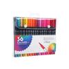 Washable Soft Tip Watercolor Markers - Double-Ended Paintbrush Pens Set for Kids