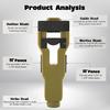 Door Latch Tenon Groove Tool Installation Kit