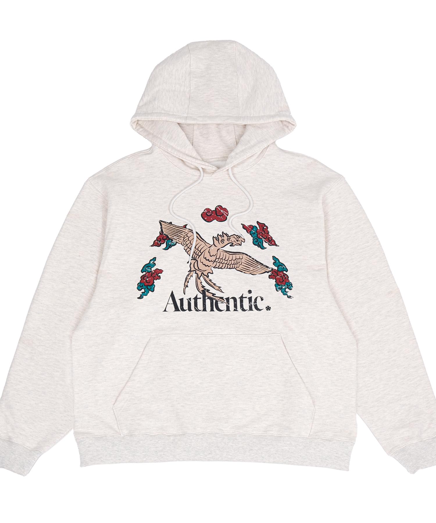 Royal Blood Myeongjeong Phoenix Graphic Hoodie Oatmeal M