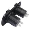 Waterproof Double USB A 4.8A Charging Panel for Vehicles and Boats with Real Time Voltage Display and Safety Functions