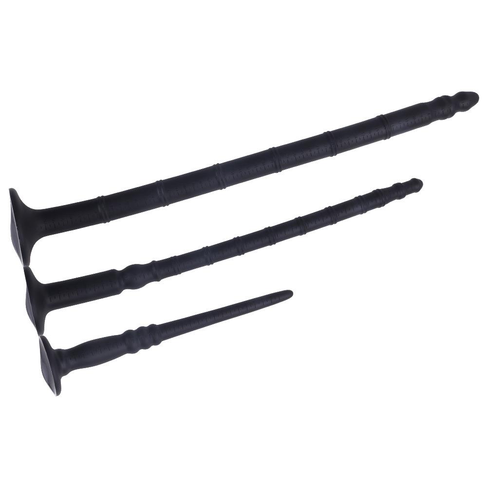 Liquid Silicone Soft SM Anal Plug Long Whip Sex Toy for Mother and Child Anal Plugs