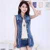 Denim Jacket Spring Jacket Sleeveless Worn Cardigan Single-breasted Casacos Jean Jackets Women
