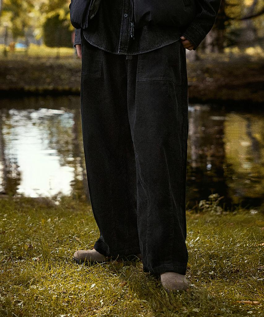 MINIMALPROJECT Fatigue Balloon Corduroy Pants Mpt110 [Black]