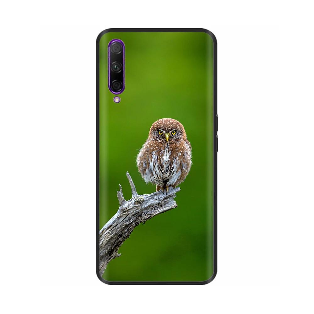 Black Silicone Case For Huawei P Smart Pro Case Cute Soft Cover for Huawei P Smart Pro Fundas PSmart Pro Protective Shell Capas