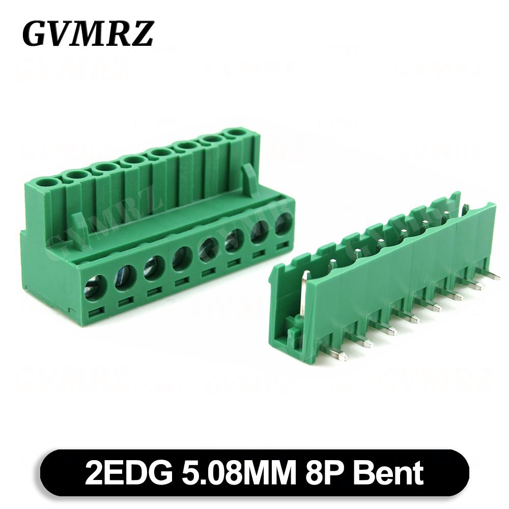 5Set 2EDGK 5.08mm Terminal Block Male Female 5.08 Plug-in Opening PCB Connector 2EDG PCB 2P 3P 4P 5P 6P 7P 8P 9P 10P 12P