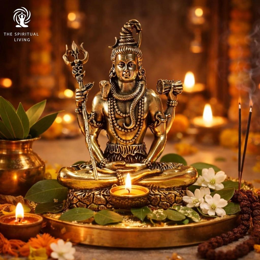 Brass Meditating Lord Shiva Idols | 2 Inch | God Idol Gift for Diwali | Shivji | Mahadev Murti | Shiva | Bholenath Murti | God Idol for Car