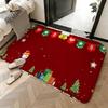 Soft Absorbent Non-Slip Rug Holiday Christmas Floor Mat Home Decor Doormat Bedroom Floor Mat Shower Carpet