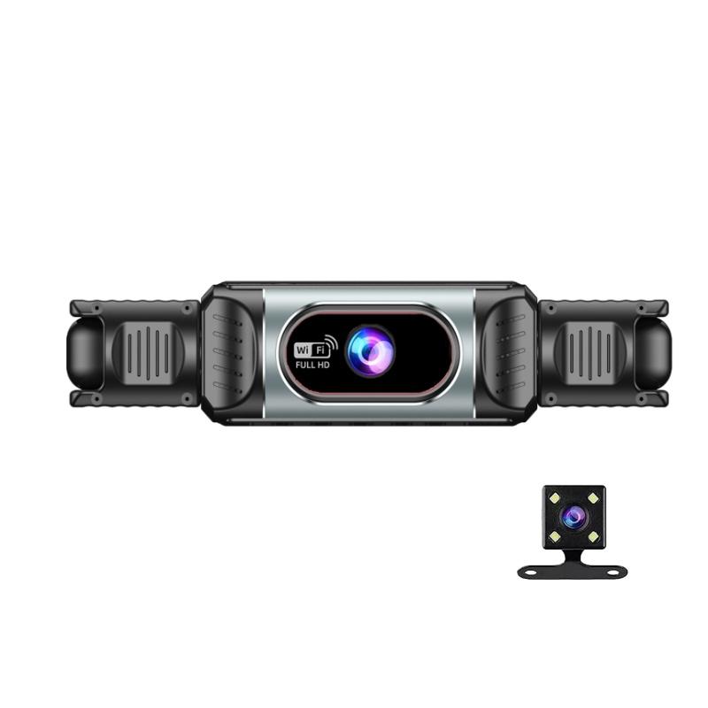 3‑4‑Channel Panoramic HD Dash Cam, 1080P+720P Multi‑Lens, G‑Sensor, 24H Parking Monitor, APP Transfer Loop Recording