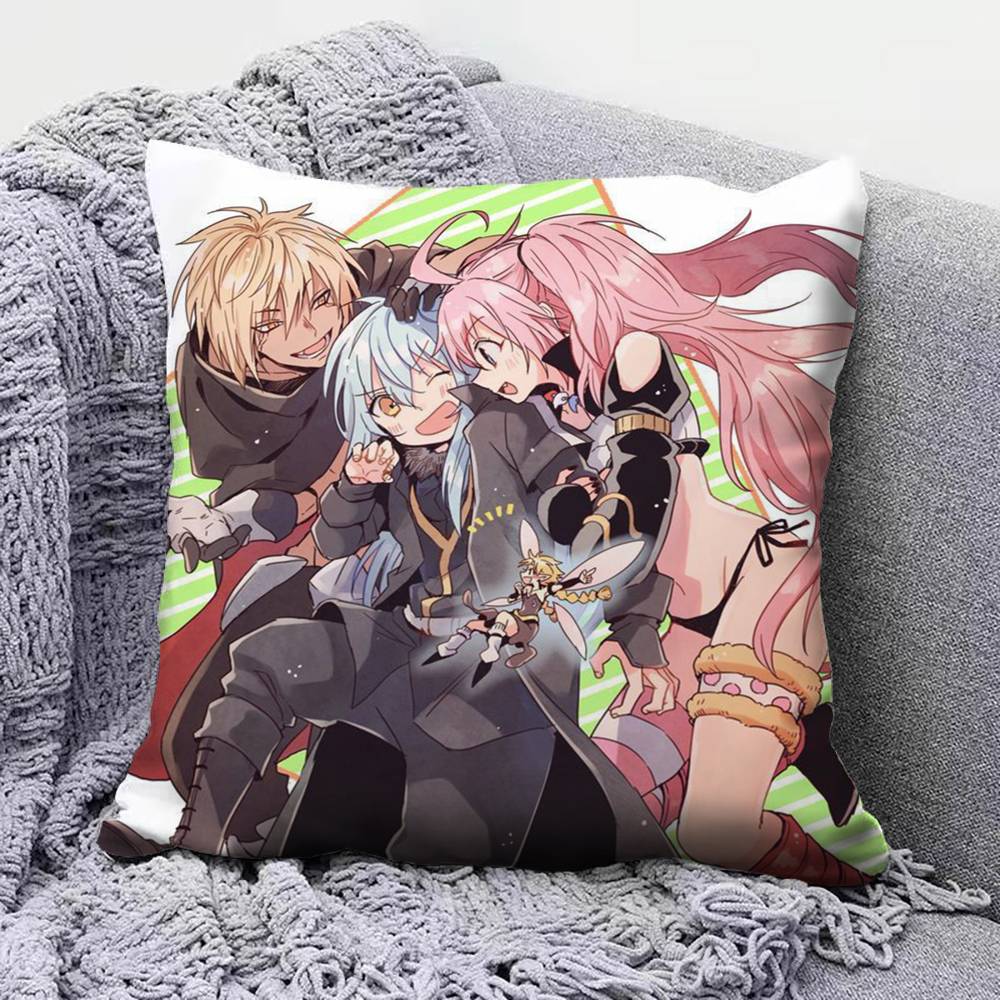 That Time I Got Reincarnated As a Slime Anime Pillow Covers Home Sofa Cushion Covers and Aecorative Custom