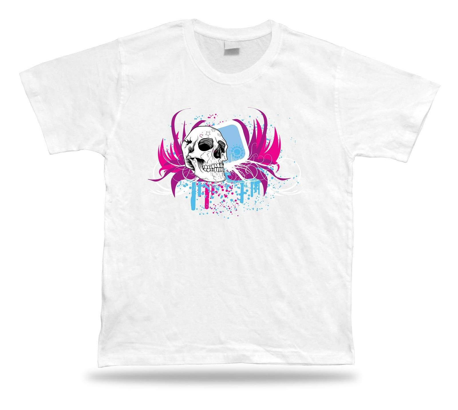 Abstrack Skeleton skull awesome cool t shirt tee modern stylish design apparel S