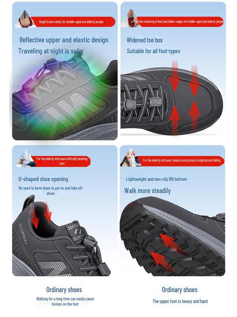 2024 Jesień/Zima Buty do chodzenia dla seniorów Lijian: Nowe Style dla Mężczyzn i Kobiet