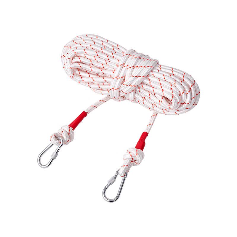 High-Altitude Fall Protection Safety Rope with Double Hooks