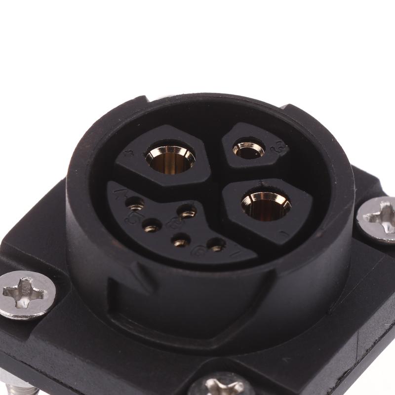 1Pcs 50A Energy Lithium Electric Bicycle Male Female Charging Port M23 2+1+5 Battery Connector Motorcycle Charger Plug Socket
