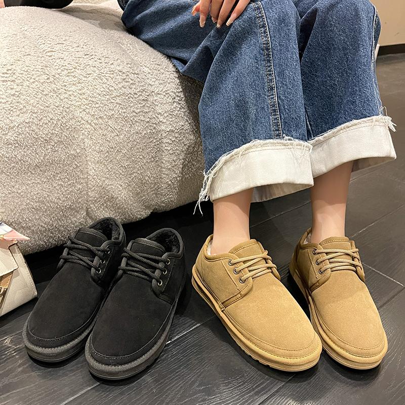 Módní nový styl sněhulí krátké mini zimní ovčí boty dámské nepromokavé kotníkové boty z přírodní vlny s kožešinovou podšívkou hřejivé kotníkové boty ploché boty