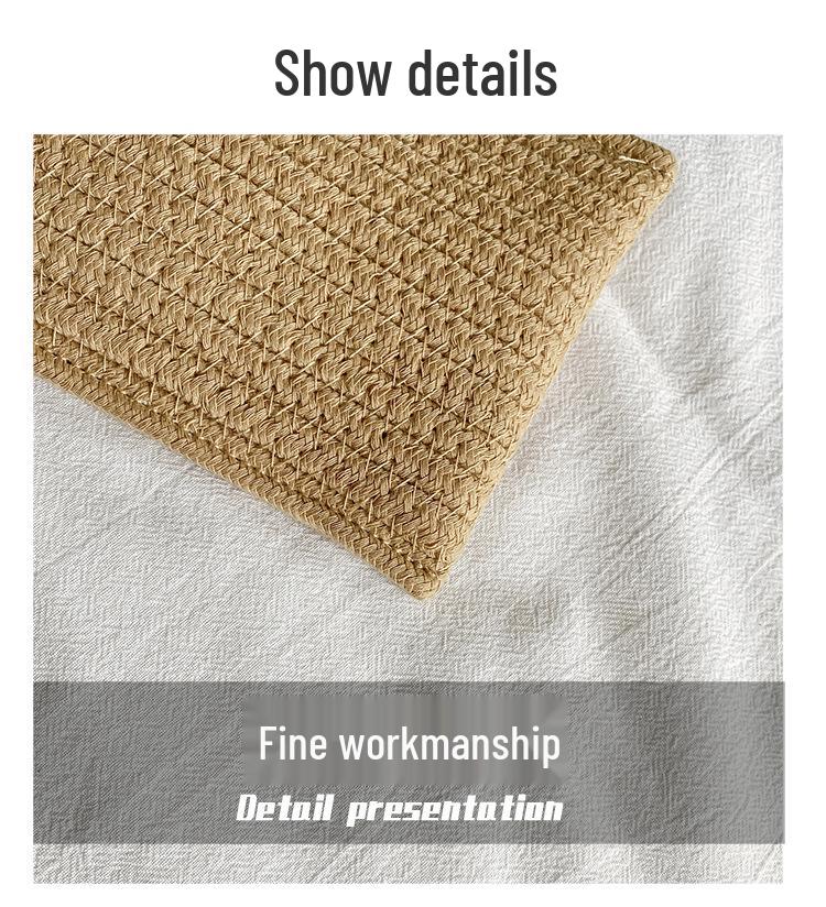 Damen Strandurlaub Umhängetasche: Gewebtes Baumwollseil Blumendesign für Handy & Münzen