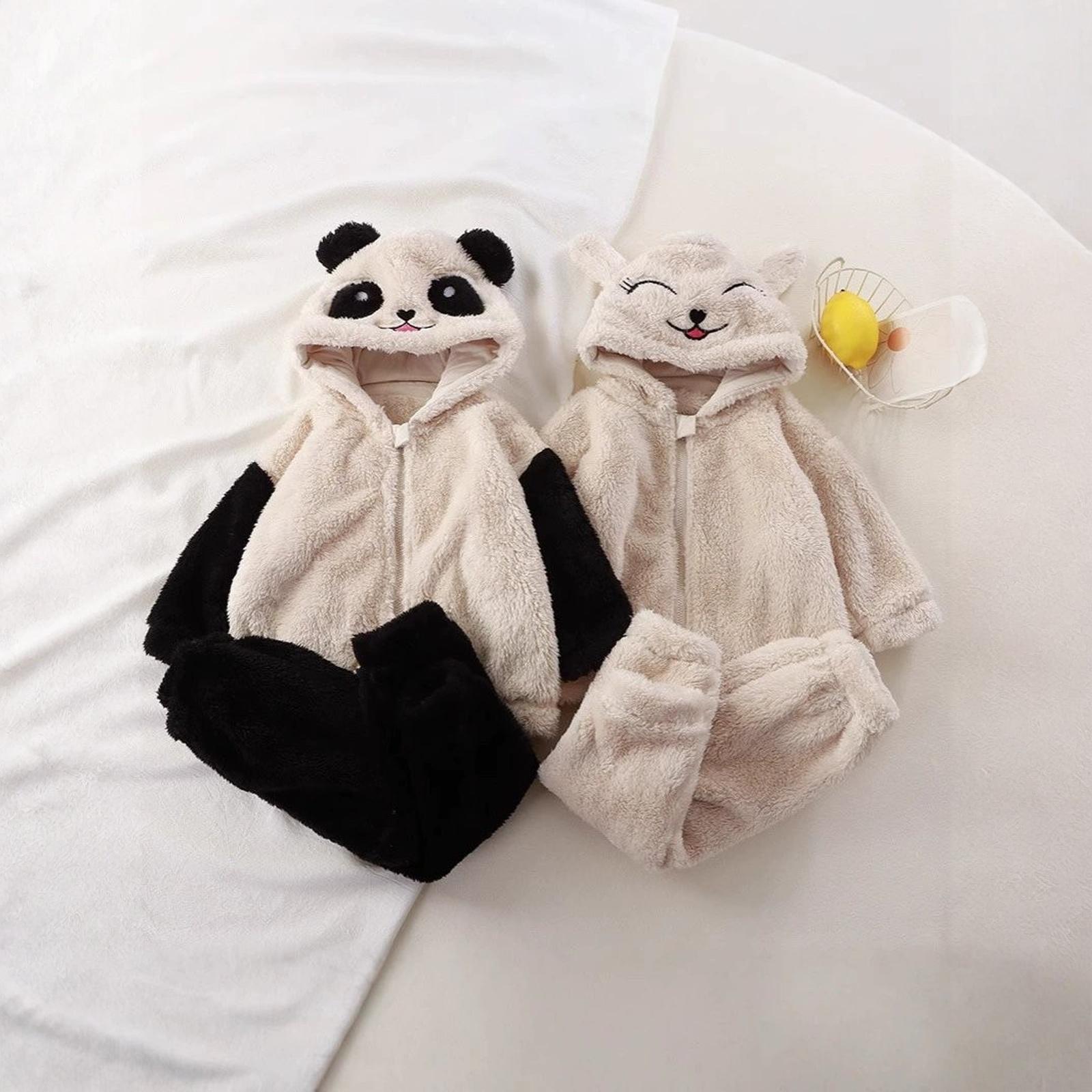 

Baby Cute Wool Knit Toddler Pajama Loungewear Set 90 коричневий