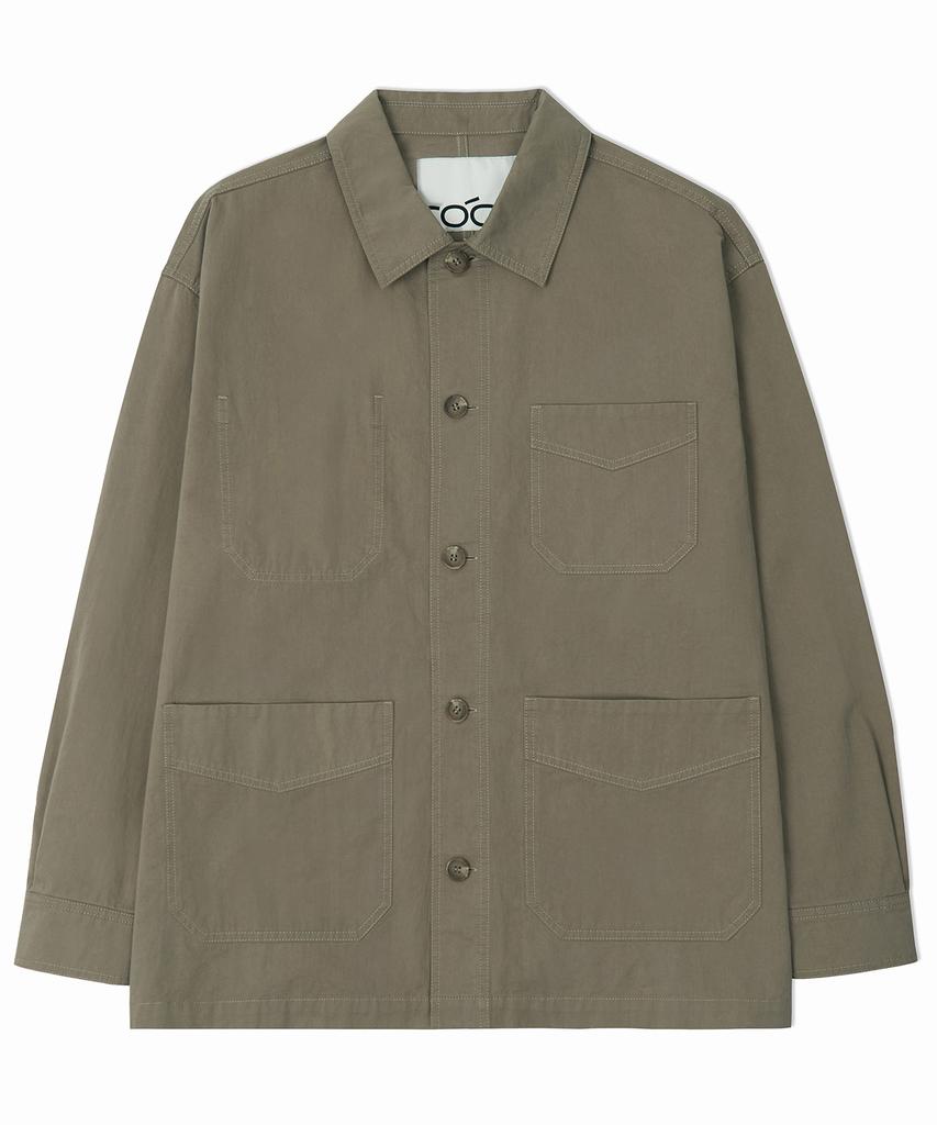 Costume O’Clock Cotton French Washed Work Jacket Navy Coosjk041Navy