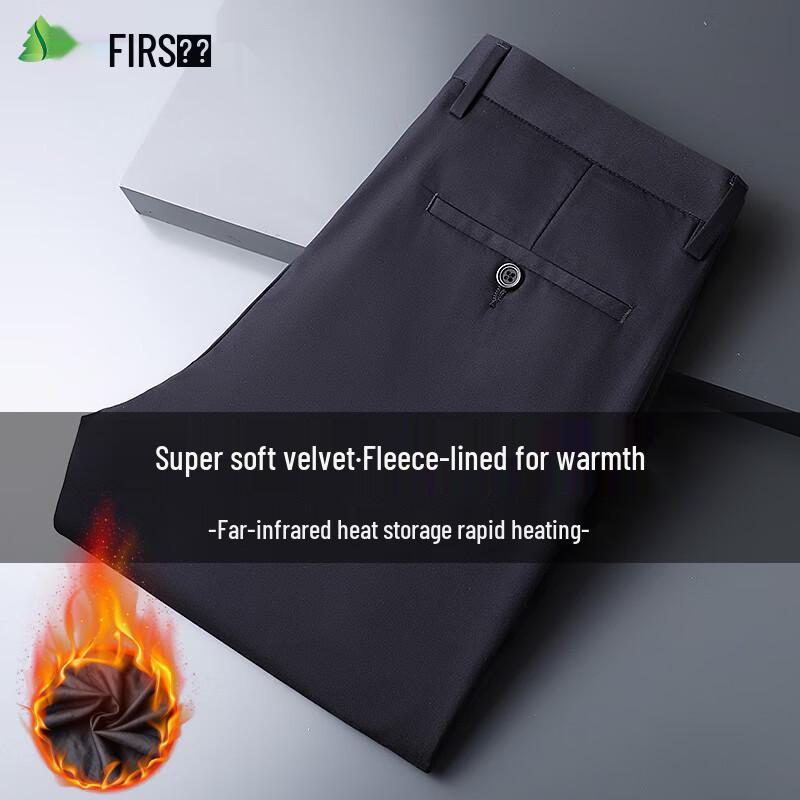 

FIRS Men s Fleece-Lined Stretch Casual Business Pants 32