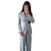 Spring and autumn new European and American Amazon cross-border long-sleeved suit waist shirt straight trousers suit