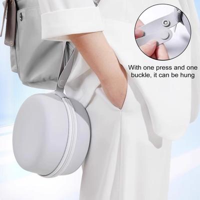 U-Shaped Neck Pillow Memory Foam Travel Neck Cushion Slow Rebound Neck Support Pillow with Storage Box for Cars Flights Home Office