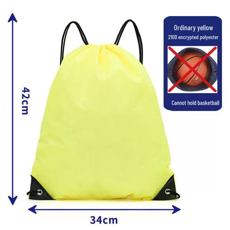 Customizable Waterproof Oxford Large Capacity Drawstring Backpack with Logo Print
