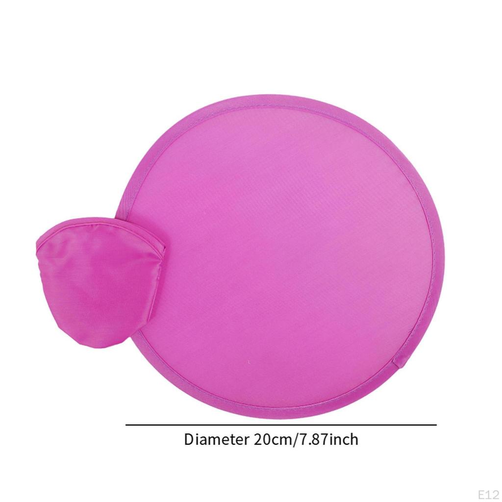 10 Pieces Folding Fan ,Flying Disc Summer, Classic ,Diameter 20 cm, Round Portable for
