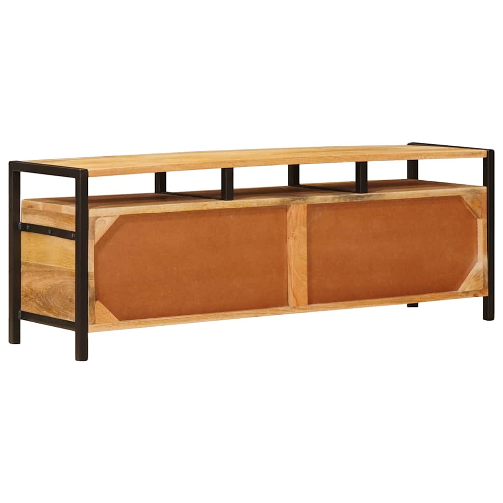 Storage Cabinet In Brown 110 X 30 X 40 Cm Solid Mango Wood
