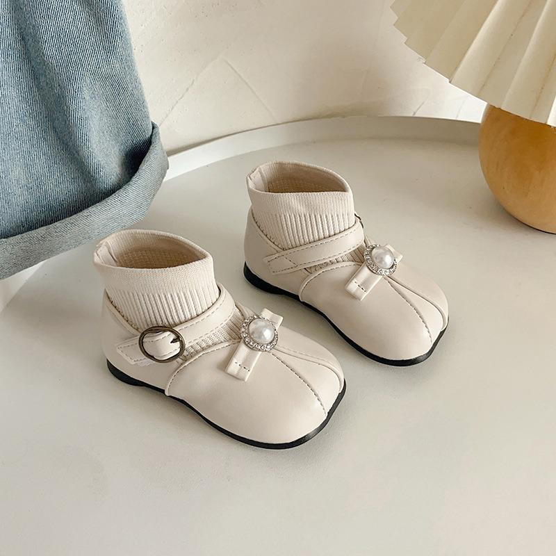 Baby Girl Fleece Lined Princess Ankle Boots Toddler Walker Shoes