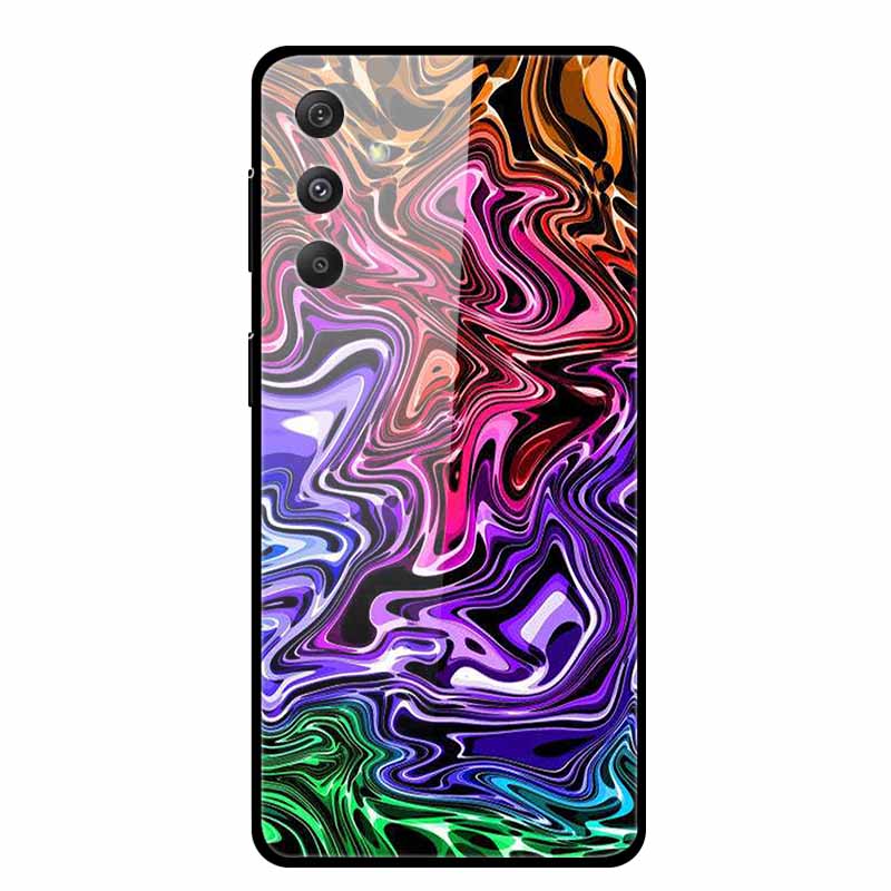 For Samsung Galaxy M54 M34 M14 Case Luxury Tempered Glass Back Cover Hard Case Samsung Galaxy M 54 Capa Fundas Coque Colorful