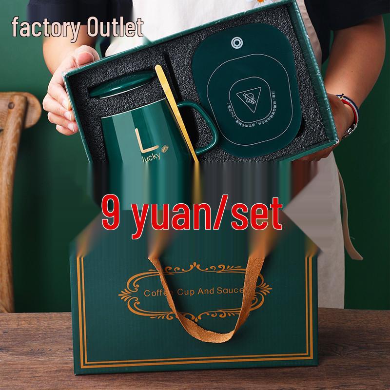 55° Constant Temperature Ceramic Mug Gift Set - Opening Event Custom Souvenir Cup