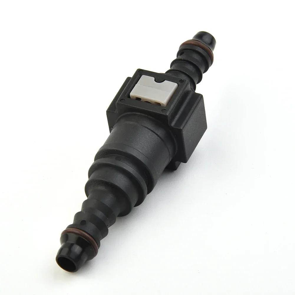 Straight 7.89mm ID6 Car Fuel Line Hose Pipe Coupler Quick Release Connector SET For Gasoline Diesel Oil Pipe Pump Rubber Fitting