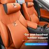 For BMW Car Logo Seat Headrest Neck Pillow Lumbar Support Protect Pad Accessories E90 E60 E46 E39 F30 F10 E87 X3 X4 X5 X1 G30 VL4