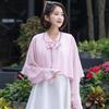 Spring Summer Chiffon Sunscreen Fake Collar Clothing Shawl Outdoor Riding Cashew Printing Sun Protection Sleeves Silk Scarf Wrap