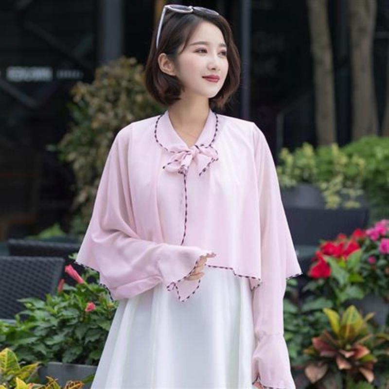 Spring Summer Chiffon Sunscreen Fake Collar Clothing Shawl Outdoor Riding Cashew Printing Sun Protection Sleeves Silk Scarf Wrap