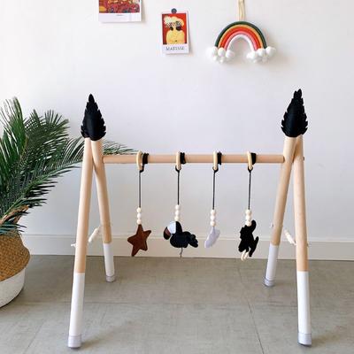 Nordic Style Baby Play Gym Toys Wooden Activity Sensory Develop Play Game Kids Early Education Toy
