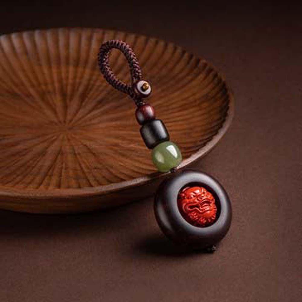 Beaded Rope Key Cheap Lucky Rope Lanyard Pendants Transfer Beads Sandal wood Car Key ...
