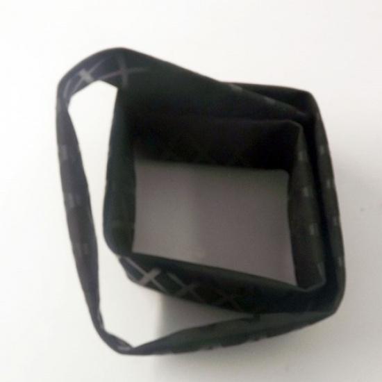 Soft Tube Heat Shrinkable Wrap Tubing Black Flat Width 48mm For Rod Grips 39''