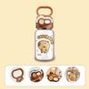 Cartoon Capybara Straw Cup Plastic Outdoor Beverage Cup Kawaii Water Bottle