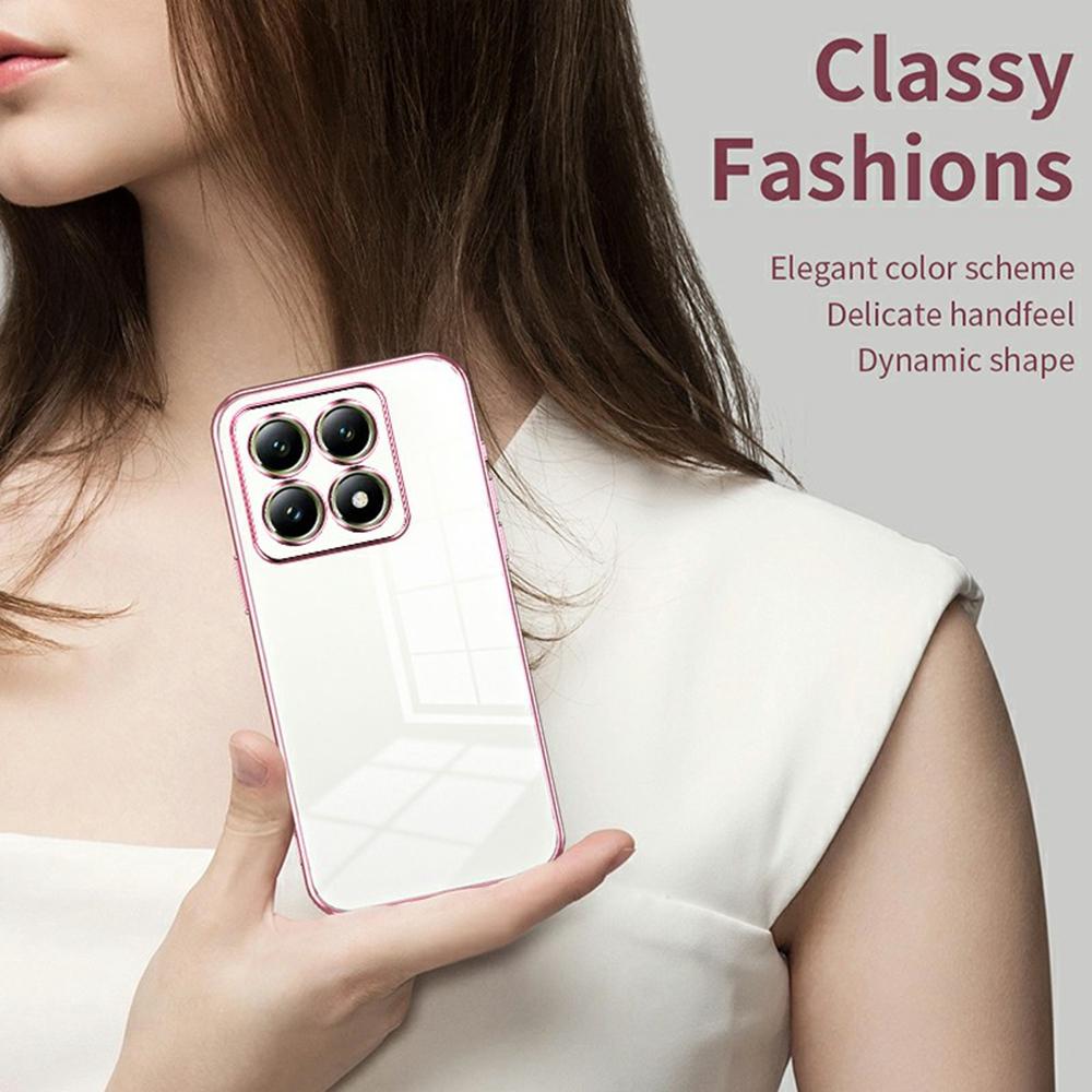 For Xiaomi 14T Case Electroplating Frame Soft TPU Phone Cover