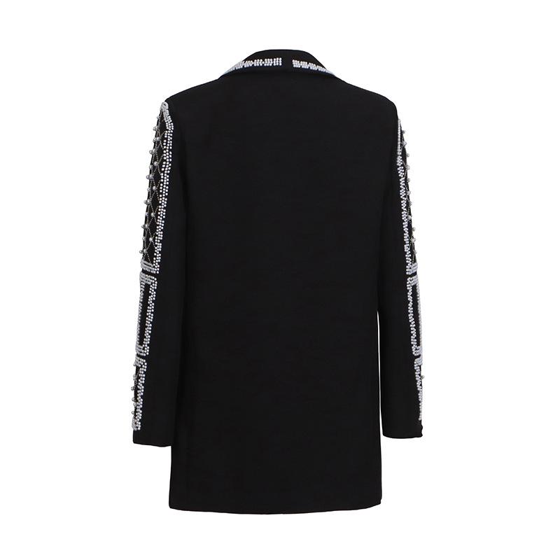 2025 Summer High-End European & American Style Suit: Heavy Beading, Hot Diamond, Versatile Jacket