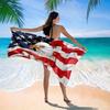 1 Che Dio Benedica l'America Telo da Spiaggia Stampa 2D Unilaterale Asciugatura Rapida Telo da Spiaggia Piscina Spiaggia Nuoto Decorazione Patriottica Fedele Orgoglioso Regalo